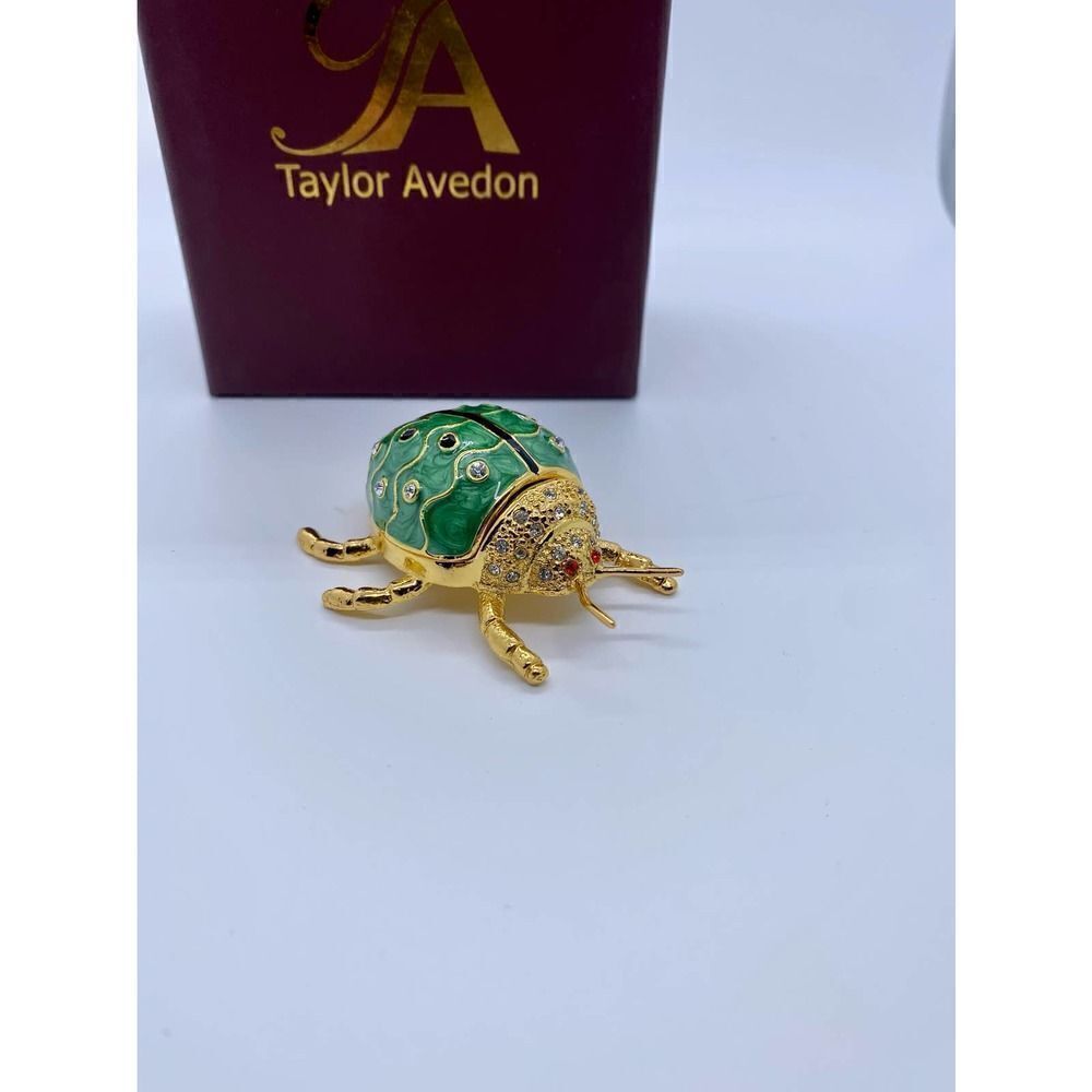 Taylor Avedon Lady Bug Jewelry/Trinket Box